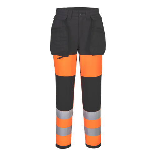 Portwest CD847OBR WX2 Eco Hi-Vis Class 1 Service Trousers