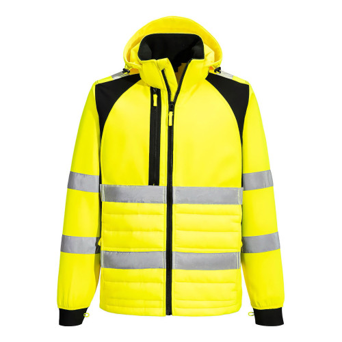 Portwest CD863YBR WX2 Eco Hi-Vis Hybrid Jacket Portwest CD863YBR WX2 Eco Hi-Vis Hybrid Jacket