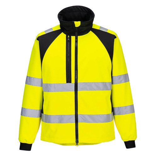 Portwest CD875 WX2 Eco Hi-Vis Softshell (2L), Yellow/Black Portwest CD875 WX2 Eco Hi-Vis Softshell (2L), Yellow/Black