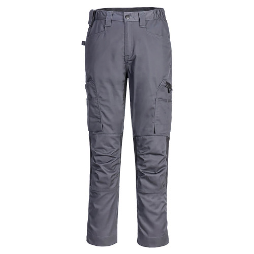 Portwest CD881 Pantaloni WX2 Eco Stretch, Grigio Metallo, 245gr.