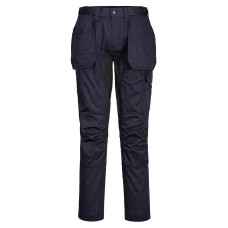 Portwest CD883 WX2 Stretch Holster Trousers, Dark Navy/Black
