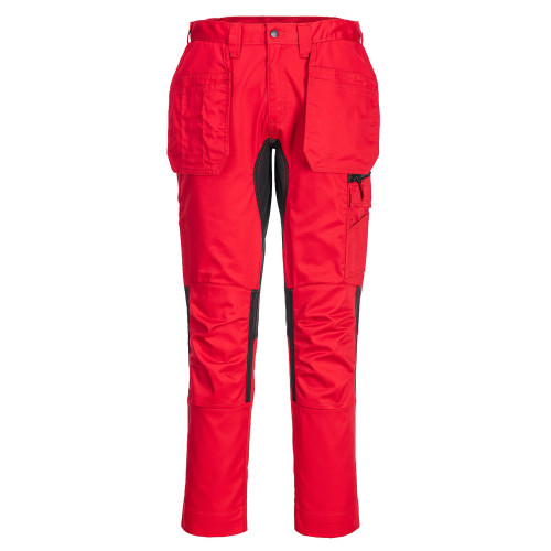 Portwest CD883 WX2 Stretch Holster Trousers, Deep Red