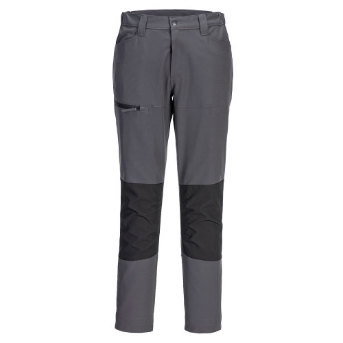 Portwest CD886 WX2 Eco Women's Stretch Work Trousers, Metal Grey