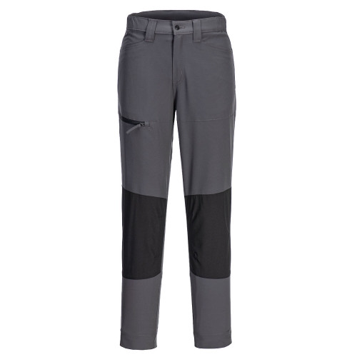 Portwest CD887 WX2 Eco Women's Stretch Work Trousers, Metal Grey