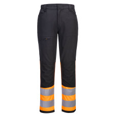 Portwest CD888 WX2 Eco Hi-Vis Class 1 Service Trousers, Orange/Black