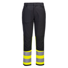 Portwest CD888 Service Trousers WX2 Eco Hi-Vis Class 1, Yellow/Black