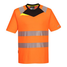 Portwest DX413 High Visibility T-Shirt DX4 S/S, Orange/Black