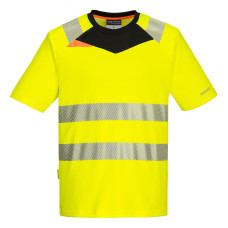 Portwest DX413 High Visibility T-Shirt DX4 S/S, Yellow/Black