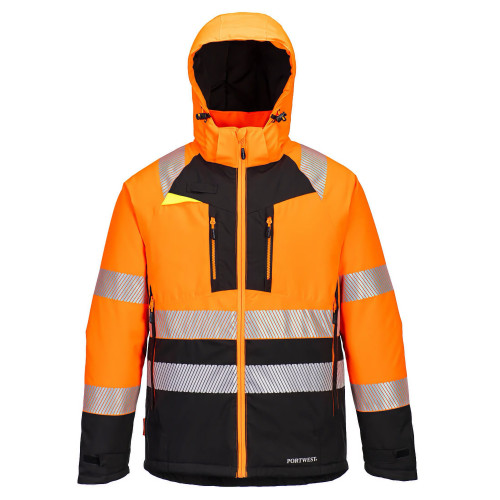 Portwest DX430 DX4 Giacca Invernale Alta Visibilità Classe 2, Arancione/Nero Portwest DX430 DX4 Giacca Invernale Alta Visibilità Classe 2, Arancione/Nero