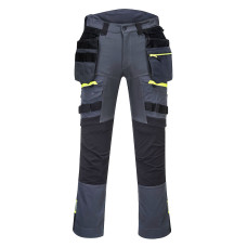 Portwest DX440 DX4 Trousers Holster Removable Pockets, Metal Grey