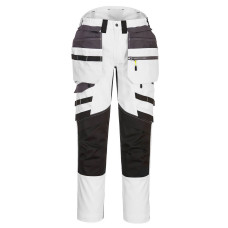 Portwest DX440 DX4 Trousers Holster Removable Pockets, White/Grey