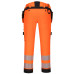 Portwest DX442 High Visibility Trousers with Detachable Holster Pocket, Orange/Black