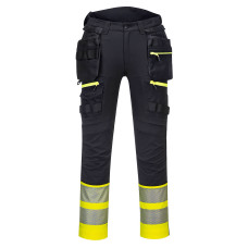 Portwest DX445 DX4 High Visibility Holster Trousers Class 1, Yellow/Black