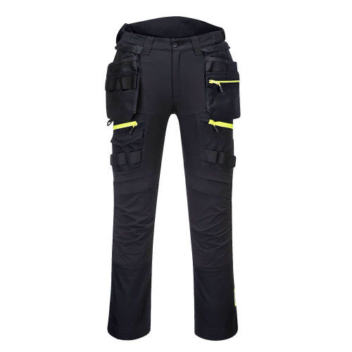 Portwest DX452 Women's Trousers with Detachable Holster Pocket, Black