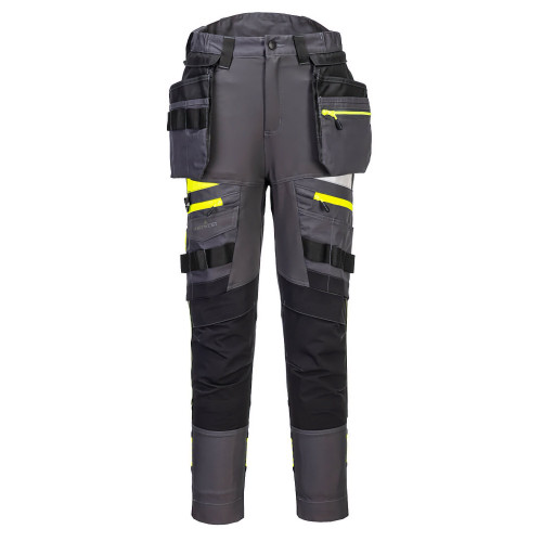 Portwest DX452 Women's Trousers with Detachable Holster Pocket, Metal Grey