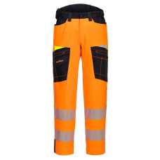 Portwest DX453 Hi-Vis Service DX4 Trousers, Orange/Black