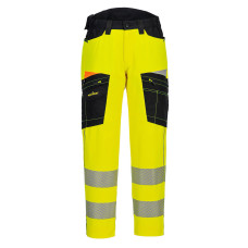 Portwest DX453 Hi-Vis Service DX4 Trousers, Yellow/Black