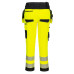 Portwest DX454 Craft Trousers with Detachable Holster Pockets High Visibility DX4, Yellow/Black