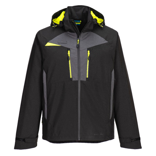 Portwest DX463 Rain Jacket, Black