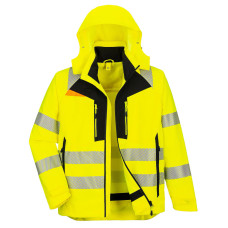 Portwest DX466 DX4 Giacca Invernale Alta Visibilità 4-in-1, Giallo/Nero