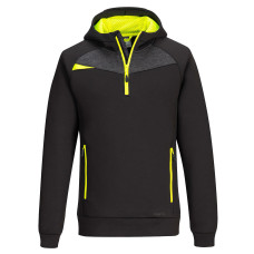 Portwest DX467 DX4 Quarter Zip Hoodie, Black
