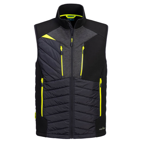 Portwest DX470 DX4 Hybrid Baffle Vest, Black