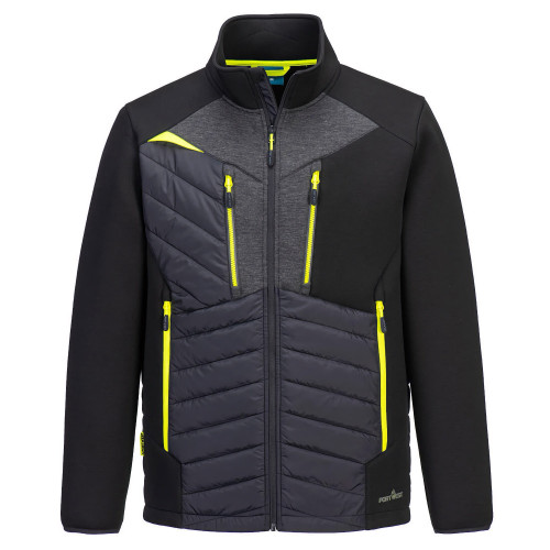 Portwest DX471 DX4 Hybrid Baffle Jacket, Black