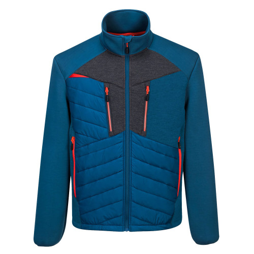Portwest DX471 DX4 Hybrid Baffle Jacket, Metro Blue