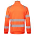 Portwest DX477 Hi-Vis Funnel Neck Zip Up Sweatshirt, Orange/Black