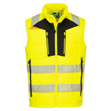 Portwest DX479 High Visibility Softshell Vest, Yellow/Black