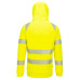 Portwest DX482 DX4 Felpa con cappuccio Hi-Vis 1/4 Zip, Giallo/Nero