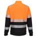 Portwest DX490OBR DX4 Hi-Vis Class 1 Funnel Neck Zip Up Sweatshirt