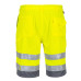 Portwest E043 Hi-Vis Polyester-Cotton Bermuda Shorts, Yellow/Grey
