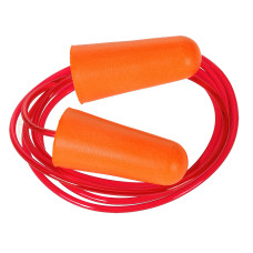 Portwest EP08 PU Corded Ear Plugs (200 Pairs), Orange