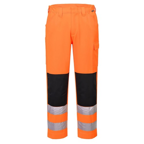 Portwest ES046ORS High Visibility Service Trousers Orange Short