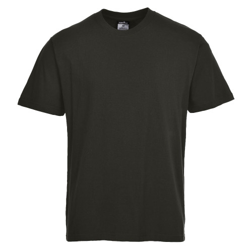 Portwest ES195 T-shirt  Black Color 100% Cotton Jersey