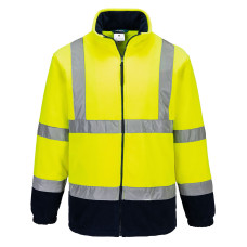 Portwest ES251YNR ES1 Essential Hi-Vis Contrast Fleece Yellow/Navy