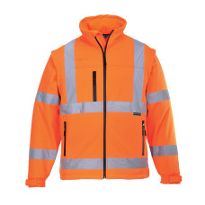 Portwest ES428ORR High Visibility Softshell Jacket Orange