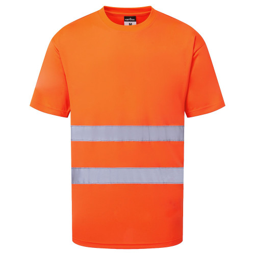 Portwest ES478ORR High Visibility Long Sleeve T-Shirt Orange