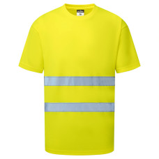 Portwest ES478YER High Visibility Long Sleeve T-Shirt Yellow