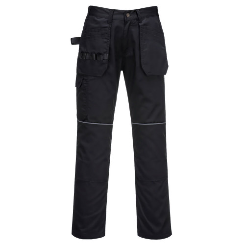 Portwest ES720BKS Black Work Trousers Short