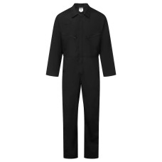 Portwest ES813BKR ES1 Essential Zip Boilersuit (Black)