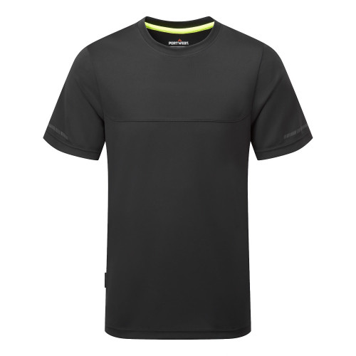 Portwest EV411 Black T-shirt in mesh fabric