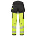 Portwest EV442 EV4 Pantaloni Stretch Hi-Vis Classe 1 Holster staccabile, Giallo/Nero