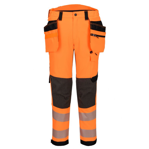 Portwest EV448OBT EV4 Class 2 Hi-Vis Stretch Trousers with Detachable Holster Pockets