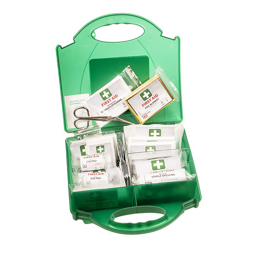 Portwest FA11 PW First Aid Kit for 25+ People, Green