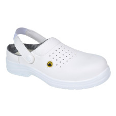Portwest FC03 Sandalo di sicurezza traforato SB AE ESD in composito, Bianco 35