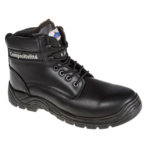 Portwest FC12 Thor S3 CI Fur Lined Composite Boot, Black