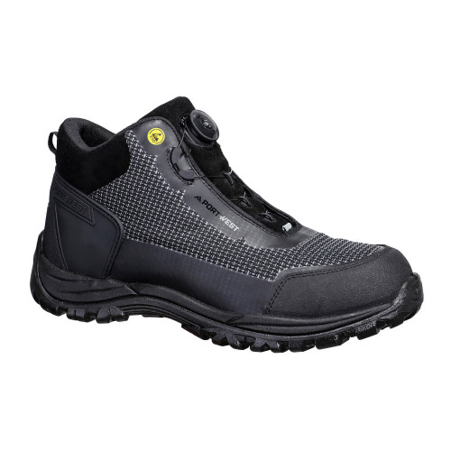 Portwest FE04 Girder Boot in S3S ESD SR FO Composite, Black/Grey Portwest FE04 Girder Boot in S3S ESD SR FO Composite, Black/Grey