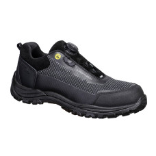 Portwest FE05 Girder Low Shoe in Composite S3S ESD SR FO, Black/Grey